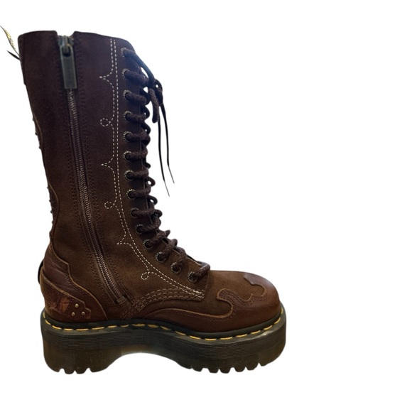 Dr. Martens 1B99 Gothic Americana Mid-Calf Platform Boots – Brown - US 5 Fits 6 - Picture 16 of 16